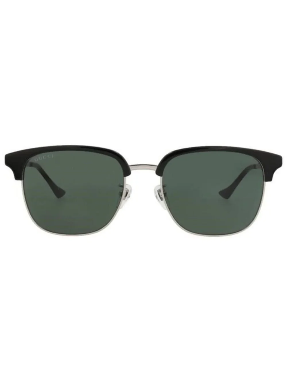 New Gucci Mens Square/Rectangle Silver Black Green Fashion Designer Sunglasses